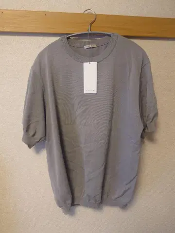 HEUGN Joe SHORT SLEEVE KNIT T-SHIRT GRAY