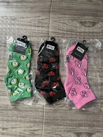 BT21 캐릭터 삭스 3세트