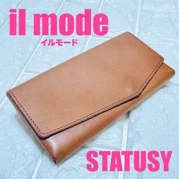 새상품급 STATUSY 모도 (il modo) 장지갑 브라운 오른손잡이용