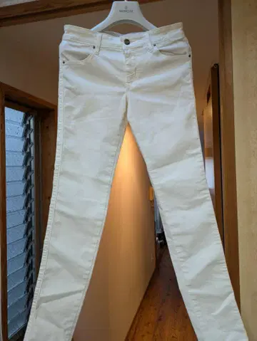 리 에드윈 화이트 스키니 데님 M 면