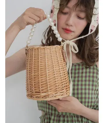 택 포함 새상품 jumelle 펄 바스켓 백 숄더