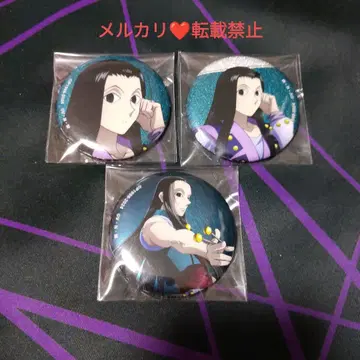 HUNTER x HUNTER 이르미 싸우는 등 걸음 캔뱃지 3종 세트