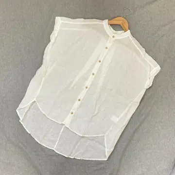 [ NARU FACTORY ] 1 린넨 슬리브리스 셔츠 블라우스