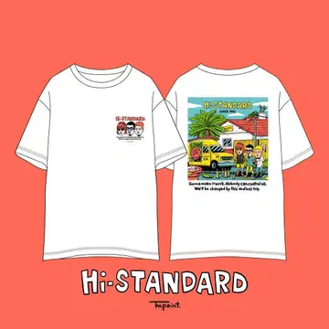 [ 미사용 새상품 ] Hi-STANDARD T셔츠 XL 화이트