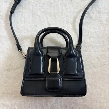 ZARA 자라 블랙 가죽 미니 숄더백 핸드백 가방