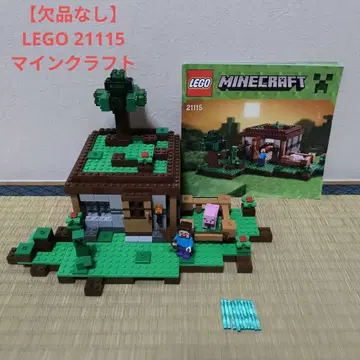 증정 포함 LEGO 레고 마인크래프트 21115 첫날 밤 마크라