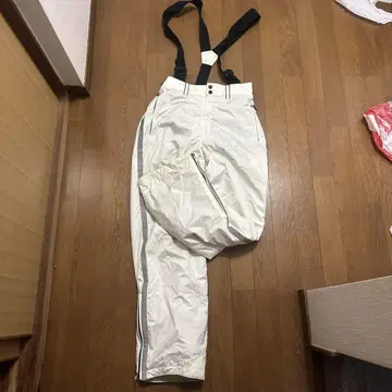DESCENTE 서스펜더 팬츠 화이트