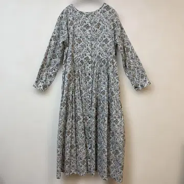 BEARDSLEY 비어즐리 꽃무늬 긴팔 셔츠 원피스 롱 프리 사이즈