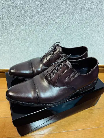 아오키 다크 브라운 가죽 비즈니스 슈즈 26.5cm