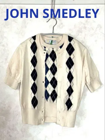JOHN SMEDLEY 존스메들리 니트 앙상블 면 100% 반팔