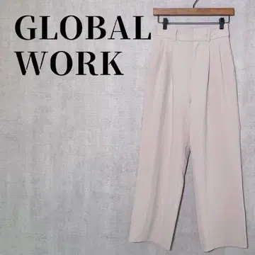 GLOBAL WORK 아름다운 실루엣 와이드 팬츠 하이웨스트 체형 커버
