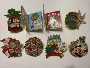 디즈니 크리스마스 핀 배지 세트