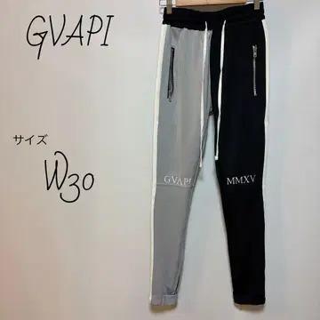 구아피 GVAPI 트래킹 팬츠 W30 저리 팬츠 그레이 x 블랙