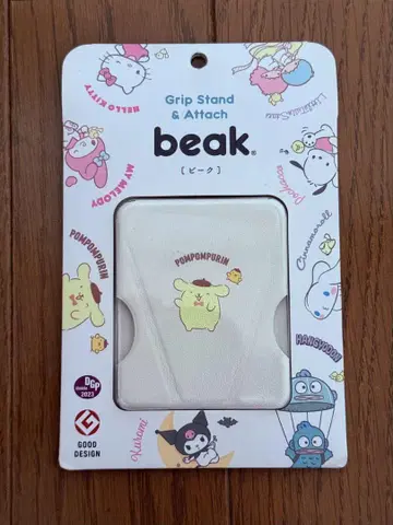 미개봉 새상품 beak x Sanrio 폼폼푸딩 그립 스탠드 & 터치