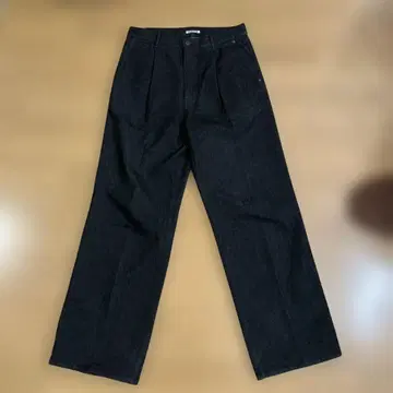 AURALEE hard twist denim wide slacks