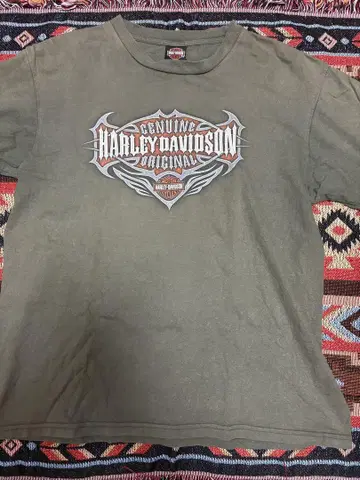 Harley Davidson 올리브 그린 T셔츠