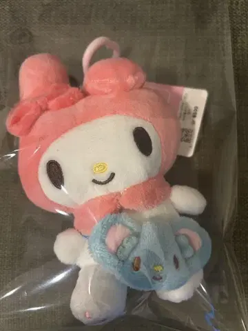 한국 한정판 마이멜로디 봉제 인형 키링 산리오 백참