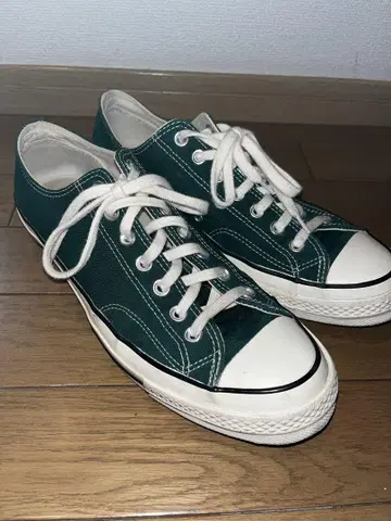 CONVERSE 척테일러 그린 로우컷 스니커즈 CT70