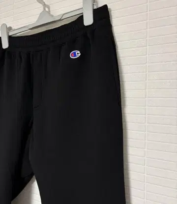 Champion 블랙 스웨트 팬츠 L 사이즈