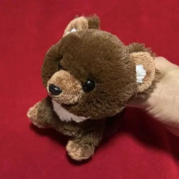 산레몬 플러피즈 곰 봉제 인형 브라운 S 레트로