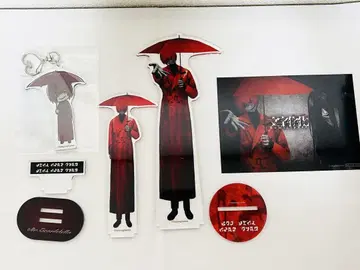 문자화 POPUPSHOP 빨간 우산 남자 4세트
