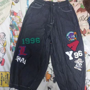 GALFY 1996년산 다크 데님 배기 팬츠