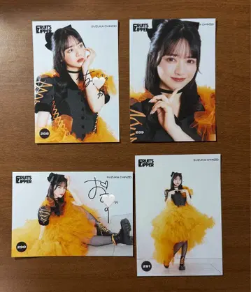 진세이 스즈카 브로마이드 친필 사인 2장 있음