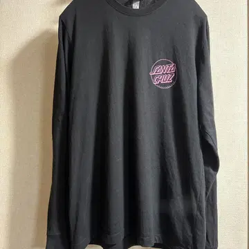 SANTA CRUZ 블랙 긴팔 티셔츠