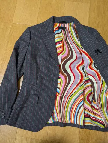 Paul Smith 블랙 멀티 리본 자켓 스트라이프 40