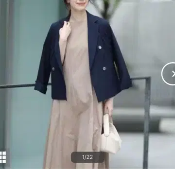 이네드 코드 레인 더블 자켓 네이비 9호