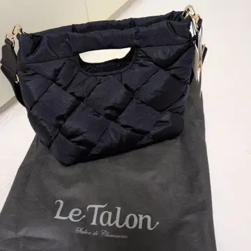 Le Talon 퀼팅 핸드백 블랙 택 포함 새상품