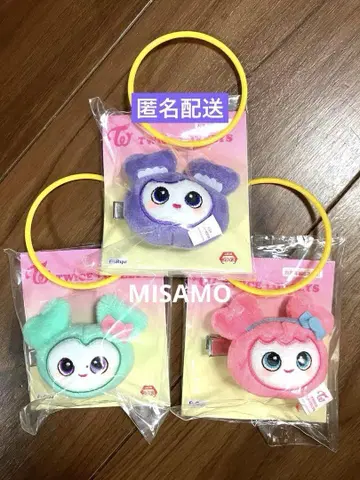 GIGO TWICE LOVELYS 봉제 인형 헤어핀 미사모