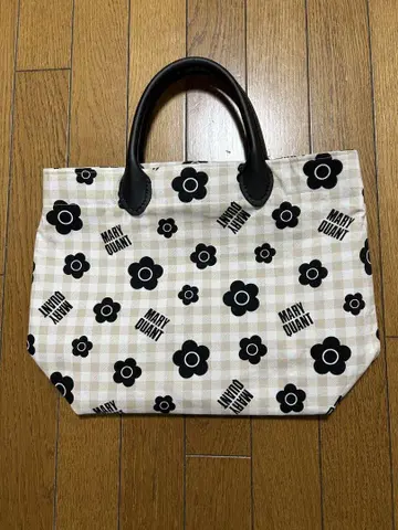 MARY QUANT 플라워 프린트 토트백