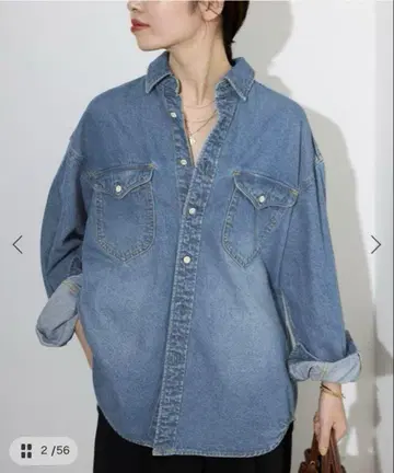 SLOBE IENA 슬로브 이에나 LE DENIM BDU 데님 셔츠