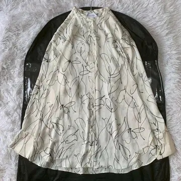 UNITED ARROWS 리프 프린트 셔츠 버튼 포함 프리 사이즈