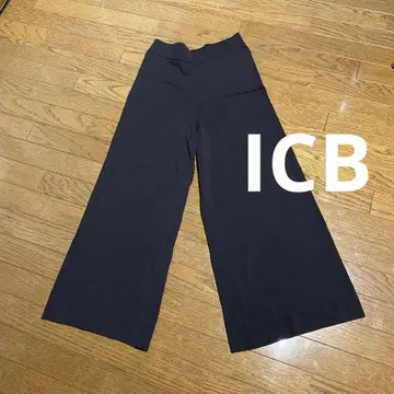 ICB 블랙 와이드 팬츠 M 사이즈