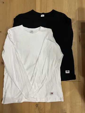 [ 새상품급 ] FRUIT OF THE LOOM 긴팔 티셔츠 2장 세트