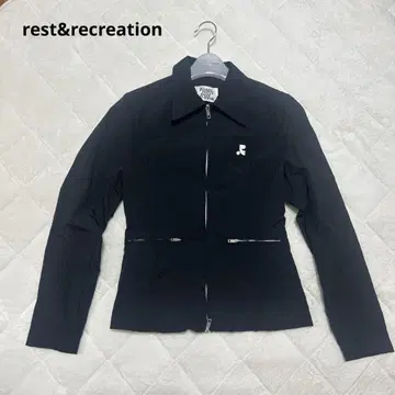 한국 rest&recreation 2way 나일론 자켓 아우터 블랙