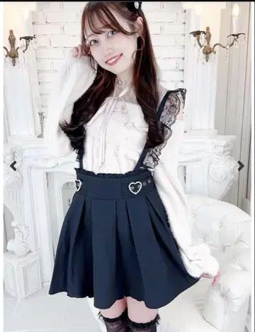MA*RS 하트 치마바지 블랙 양산형 지뢰계