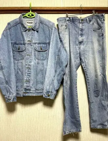 Wrangler 데님 자켓 팬츠 셋업