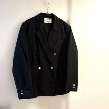 CYAN tokyo 더블 브레스트 자켓 블랙