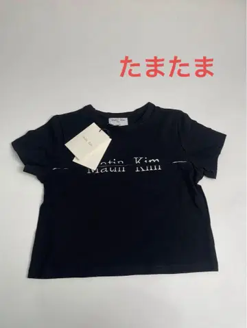 마뗑킴 네이비 반팔 티셔츠