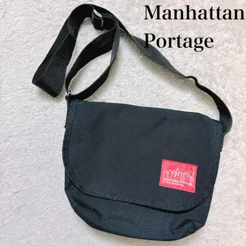 Manhattan Portage 블랙 메신저 백 숄더
