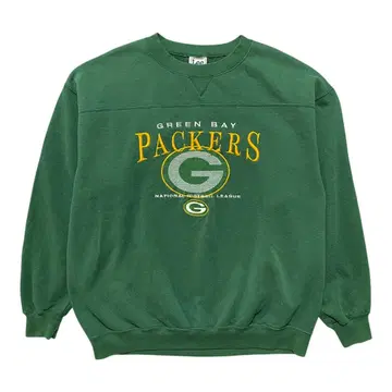 USA 구제 의류 NFL 그린베이 패커스 맨투맨 트레이닝복 로고 자수