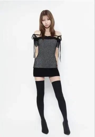 thered thread S bicolor knit dress 원피스