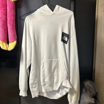 THE NORTH FACE 후드 부착 후드티 화이트