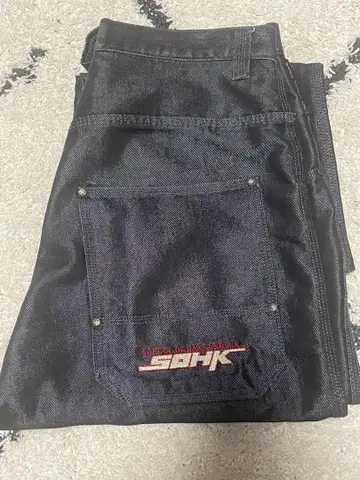 SOHK 블랙 데님 팬츠
