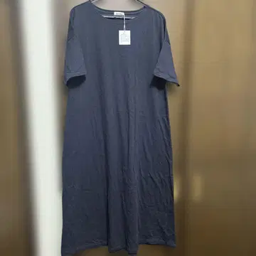 Plantation 반팔 롱 원피스 M 네이비
