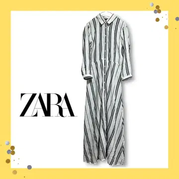 [새상품급] ZARA 스트라이프 패턴 셔츠 원피스 S 아무로짱