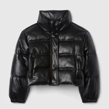 GAP 블랙 숏 다운 자켓